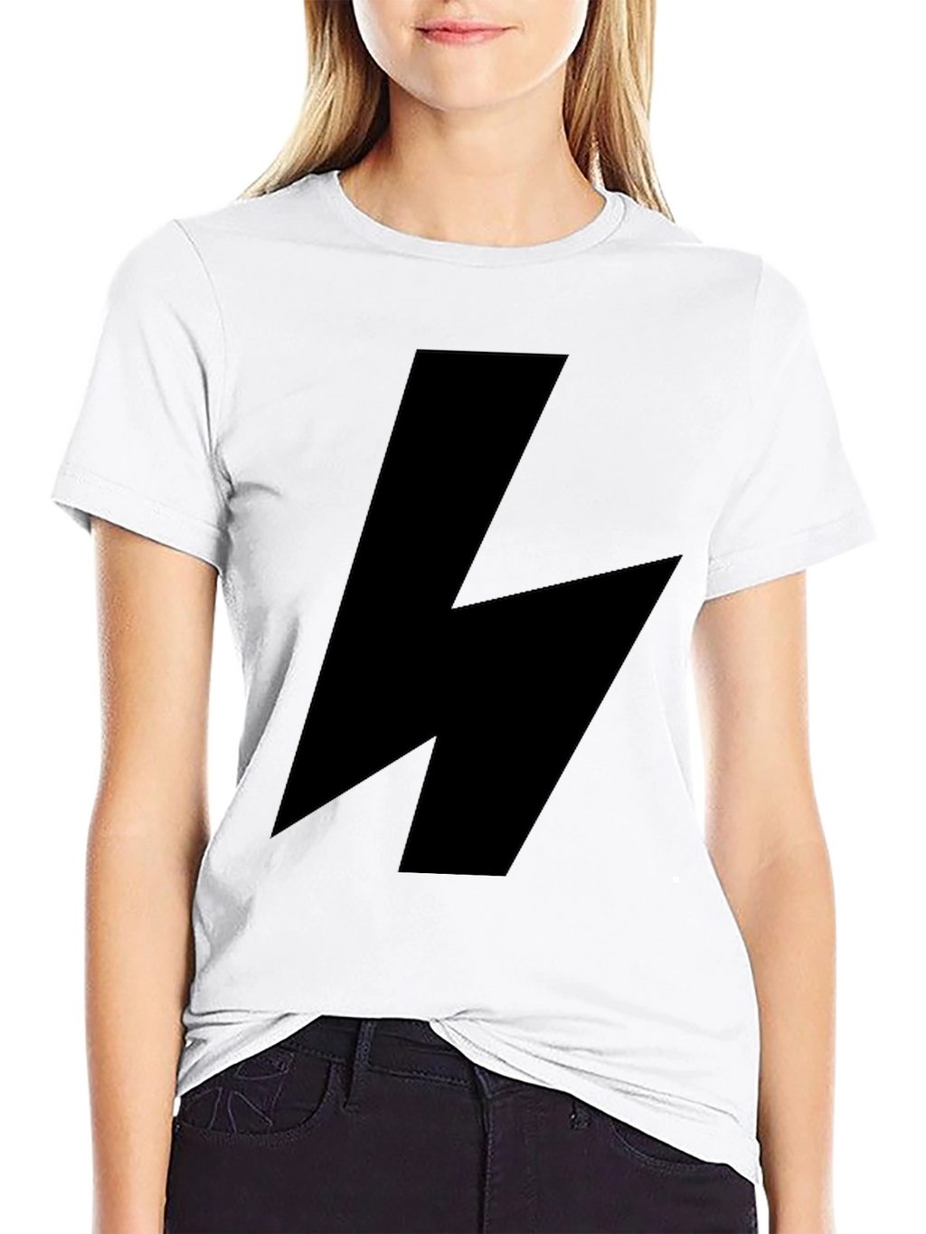 Bold Lightning Bolt Black T-Shirt