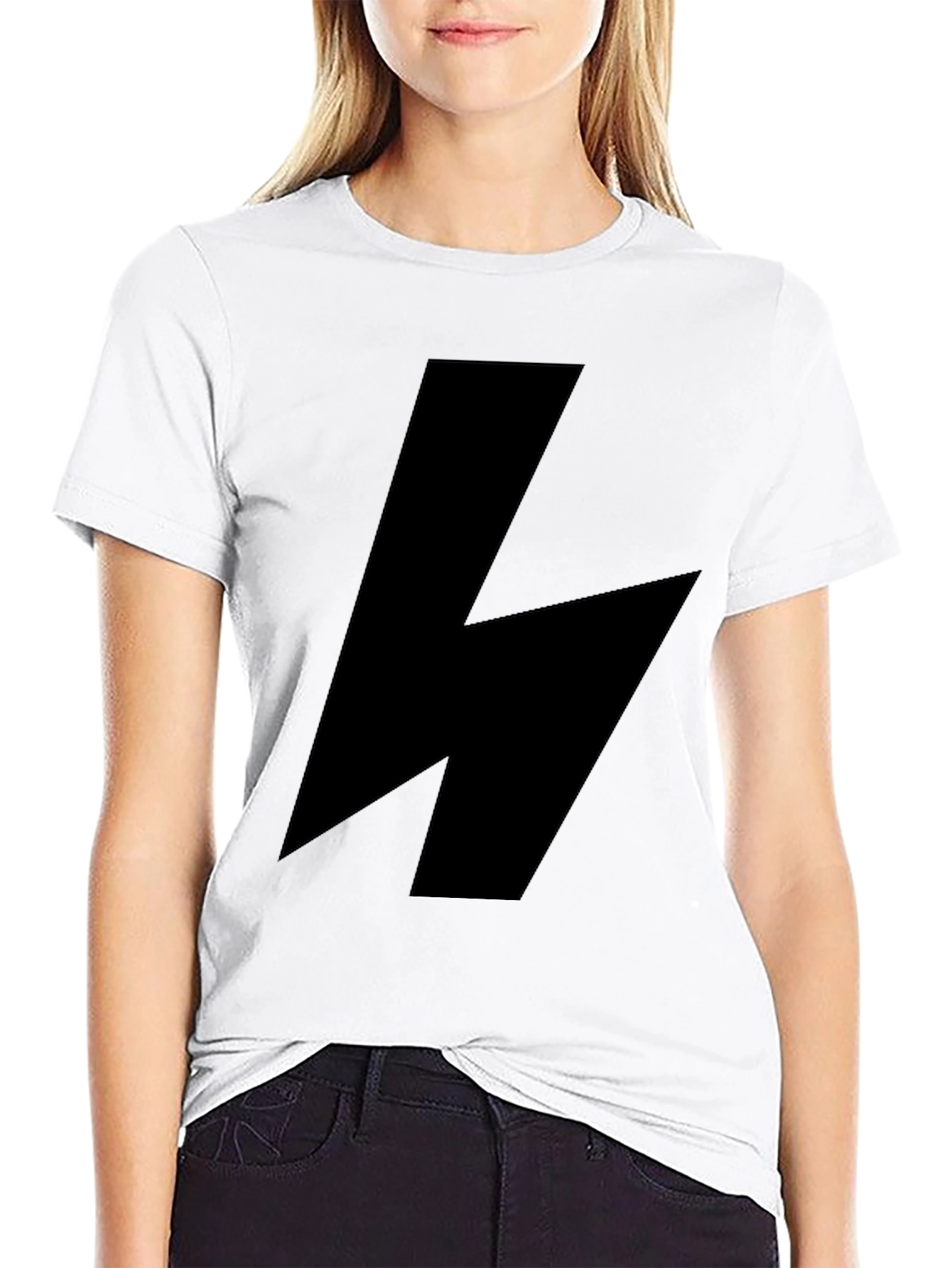 Bold Lightning Bolt Black T-Shirt