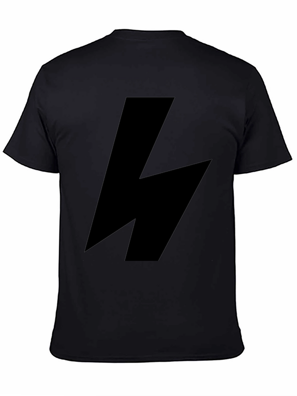 Bold Lightning Bolt Black T-Shirt