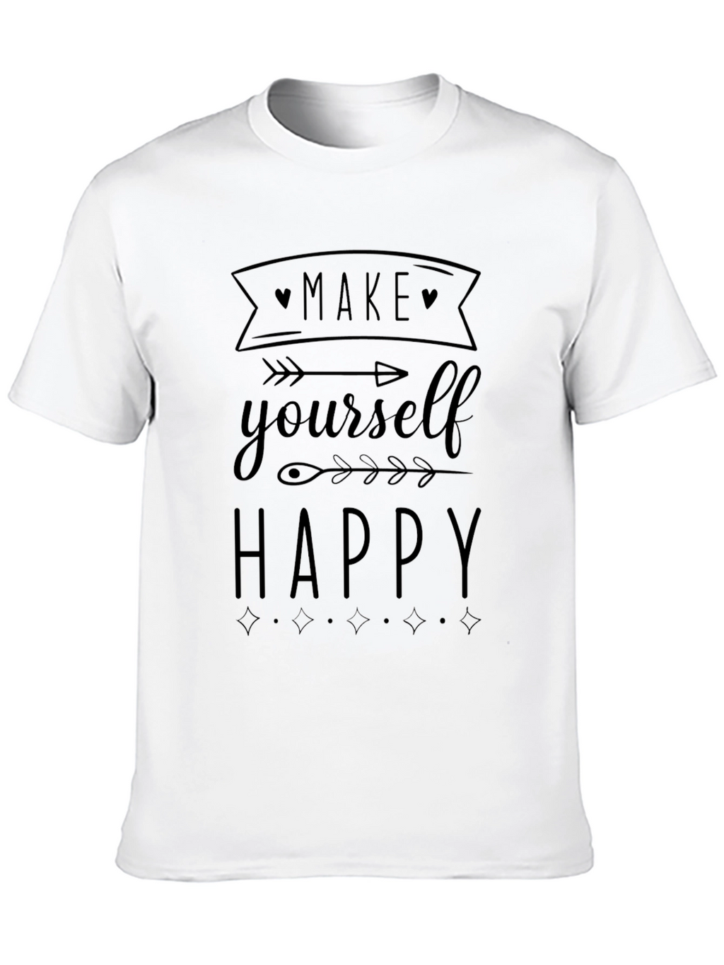Make Yourself Happy Black T-Shirt