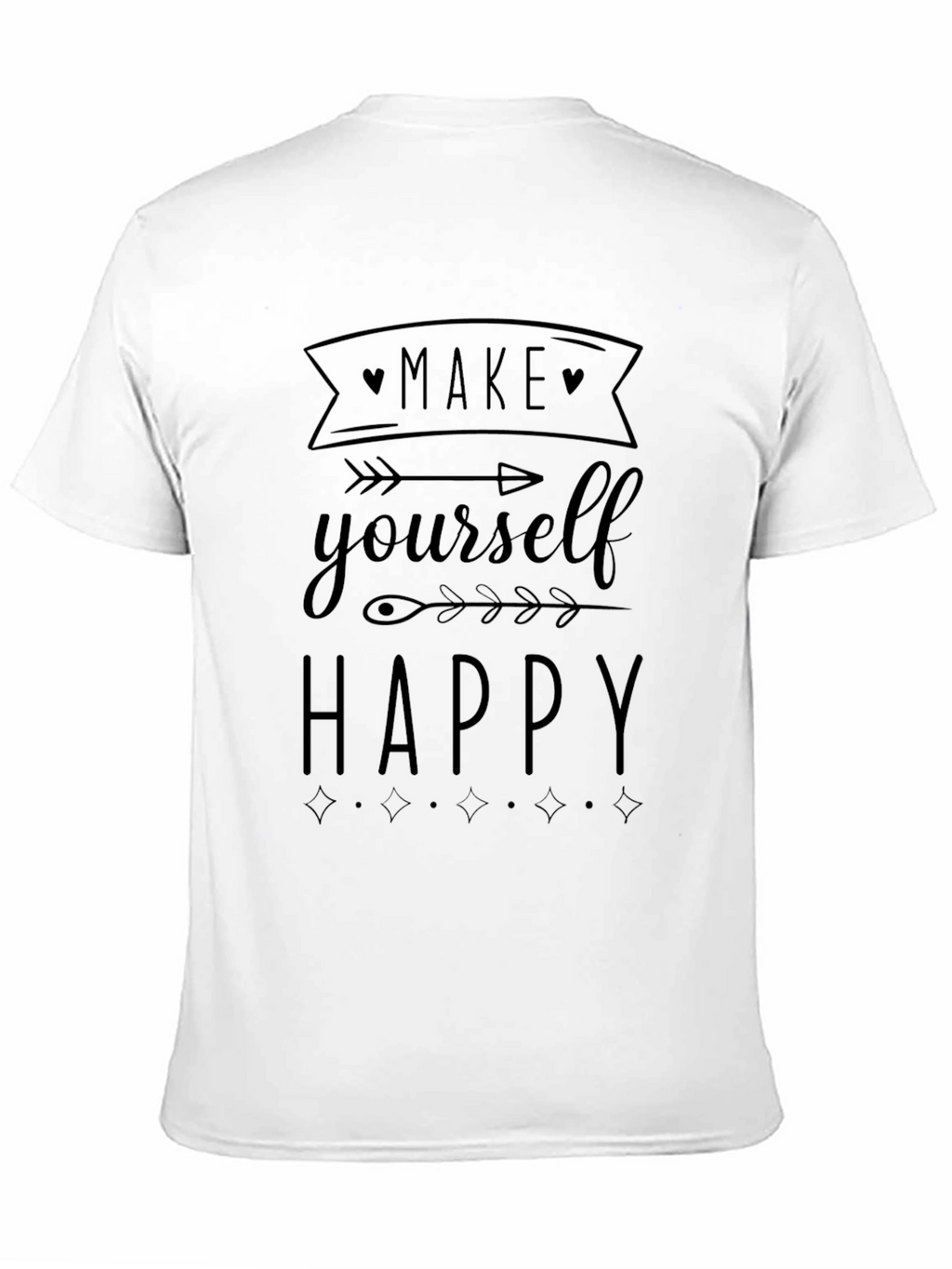 Make Yourself Happy Black T-Shirt