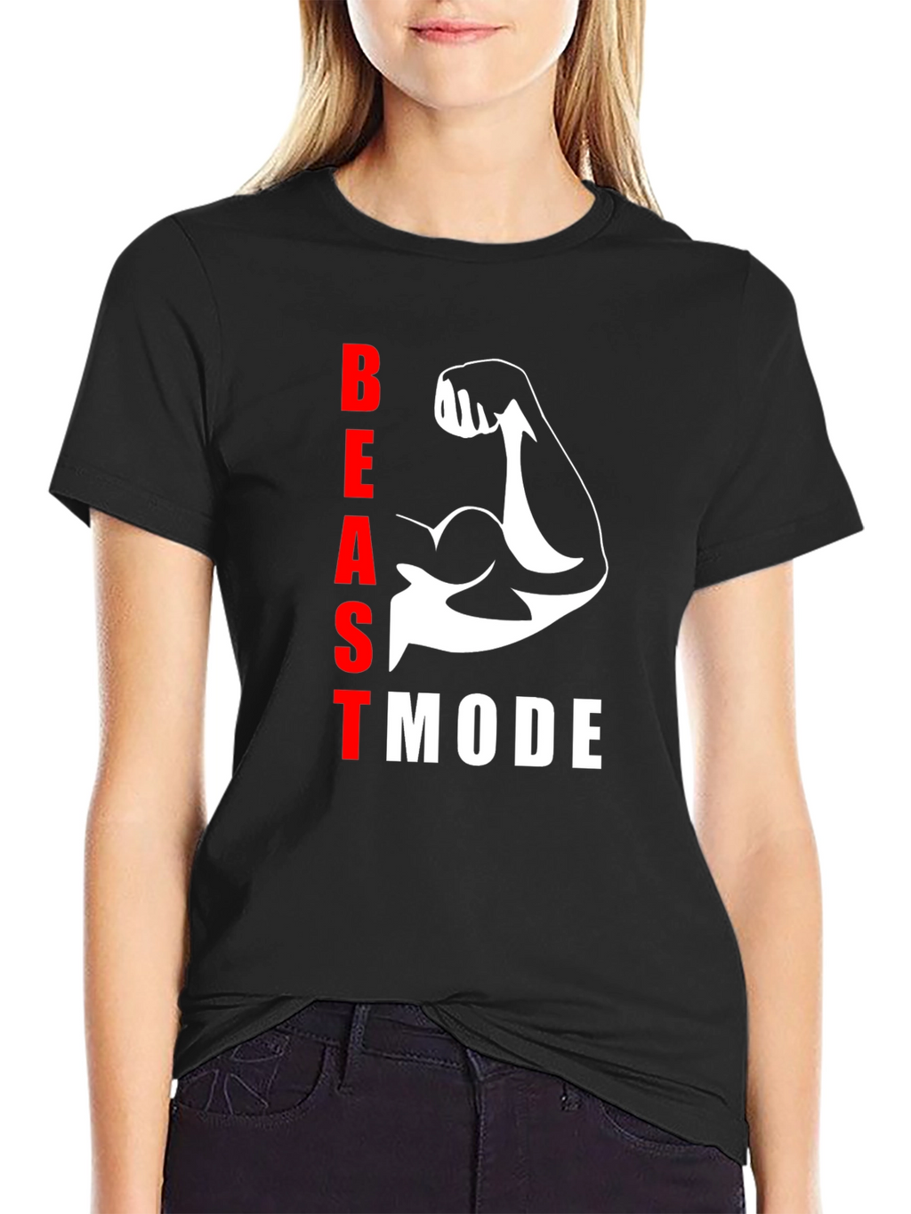 Beast Mode Black T-Shirt - Gym Motivation