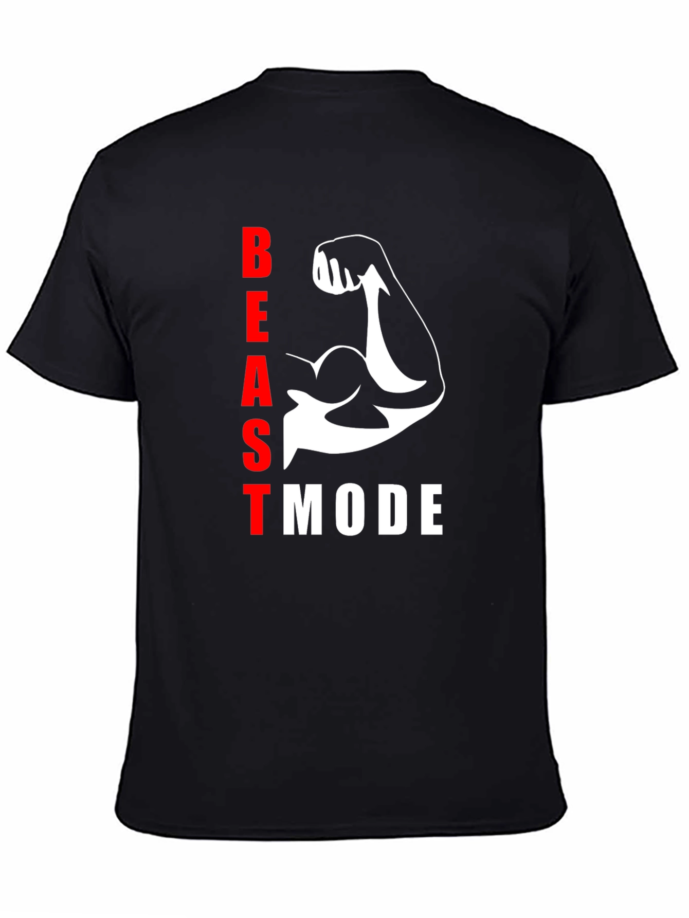 Beast Mode Black T-Shirt - Gym Motivation