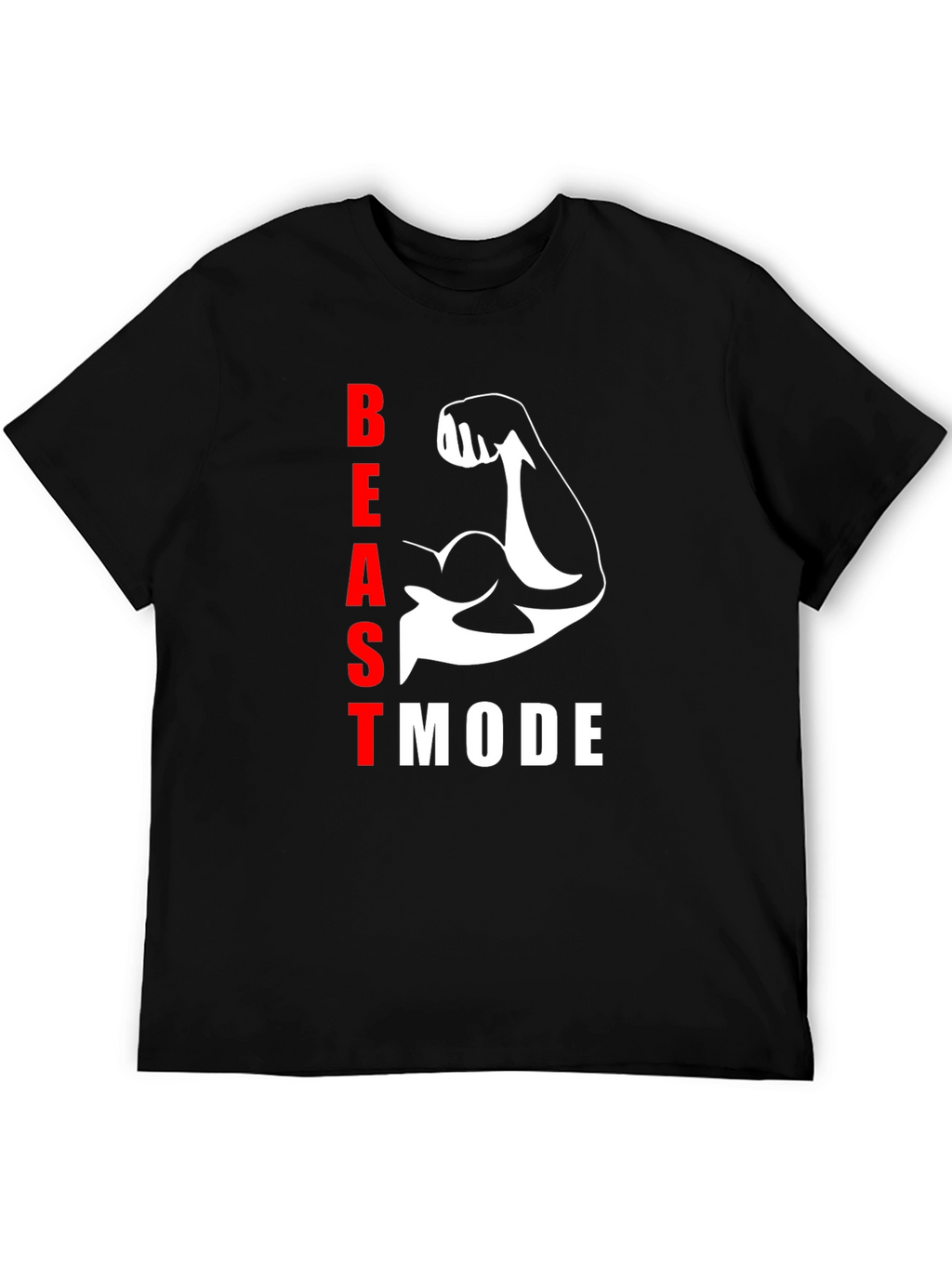 Beast Mode Black T-Shirt - Gym Motivation