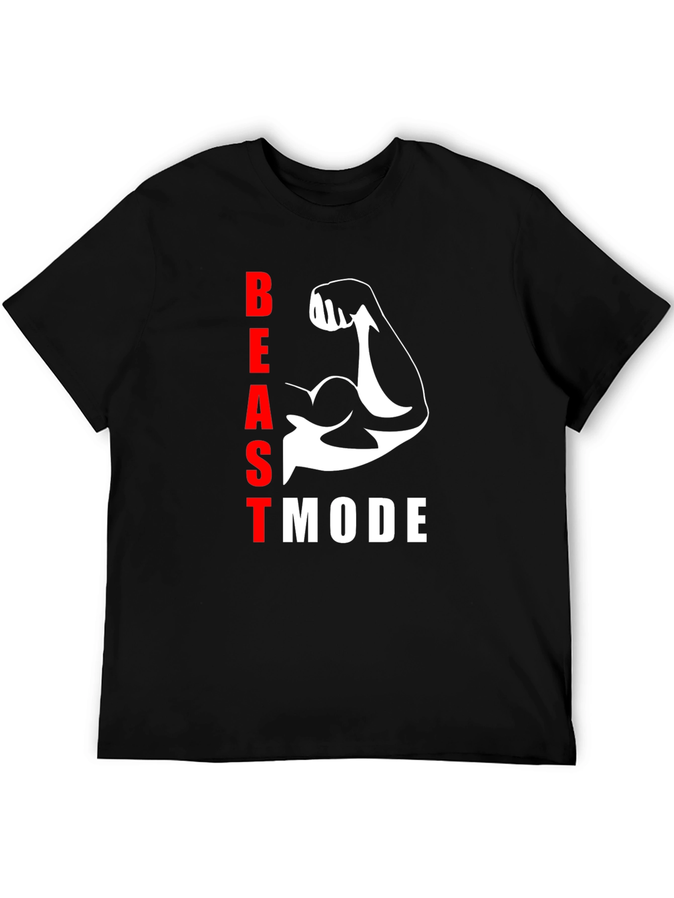 Beast Mode Black T-Shirt - Gym Motivation