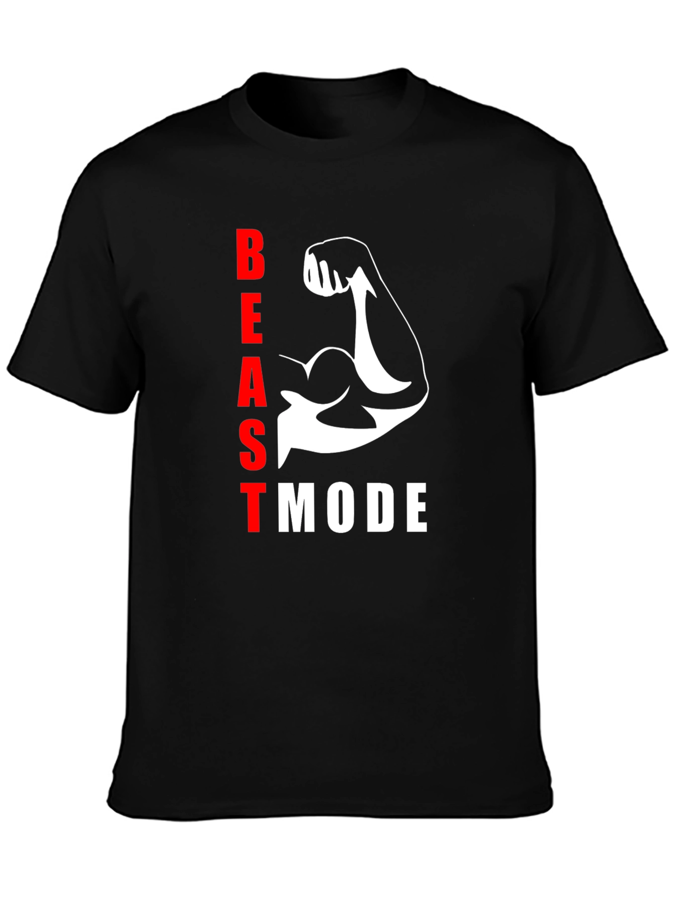 Beast Mode Black T-Shirt - Gym Motivation