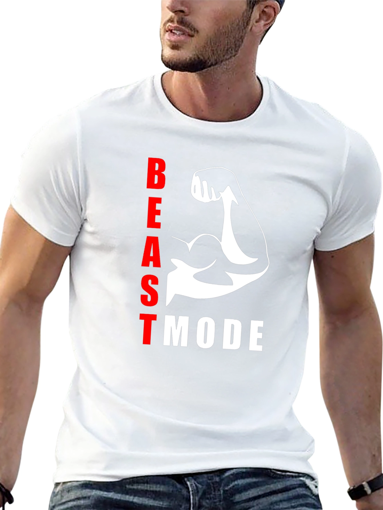 Beast Mode Black T-Shirt - Gym Motivation