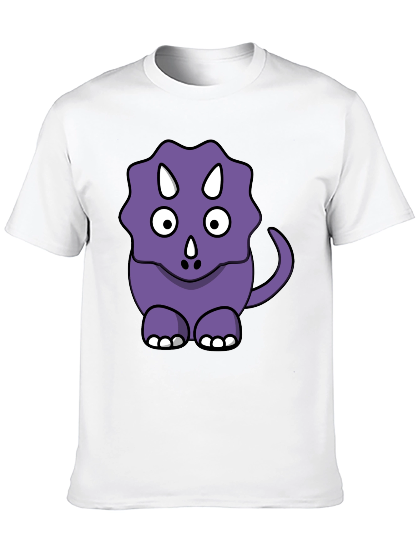 Cute Purple Cartoon Dinosaur T-Shirt