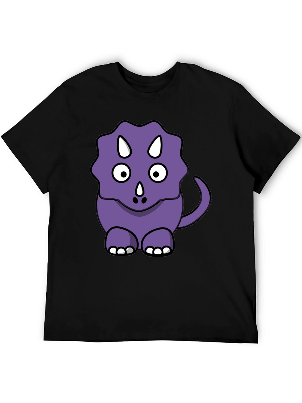 Cute Purple Cartoon Dinosaur T-Shirt
