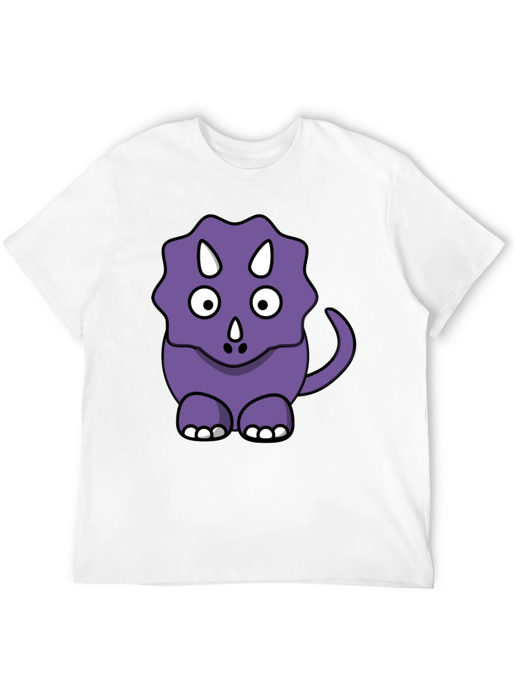 Cute Purple Cartoon Dinosaur T-Shirt