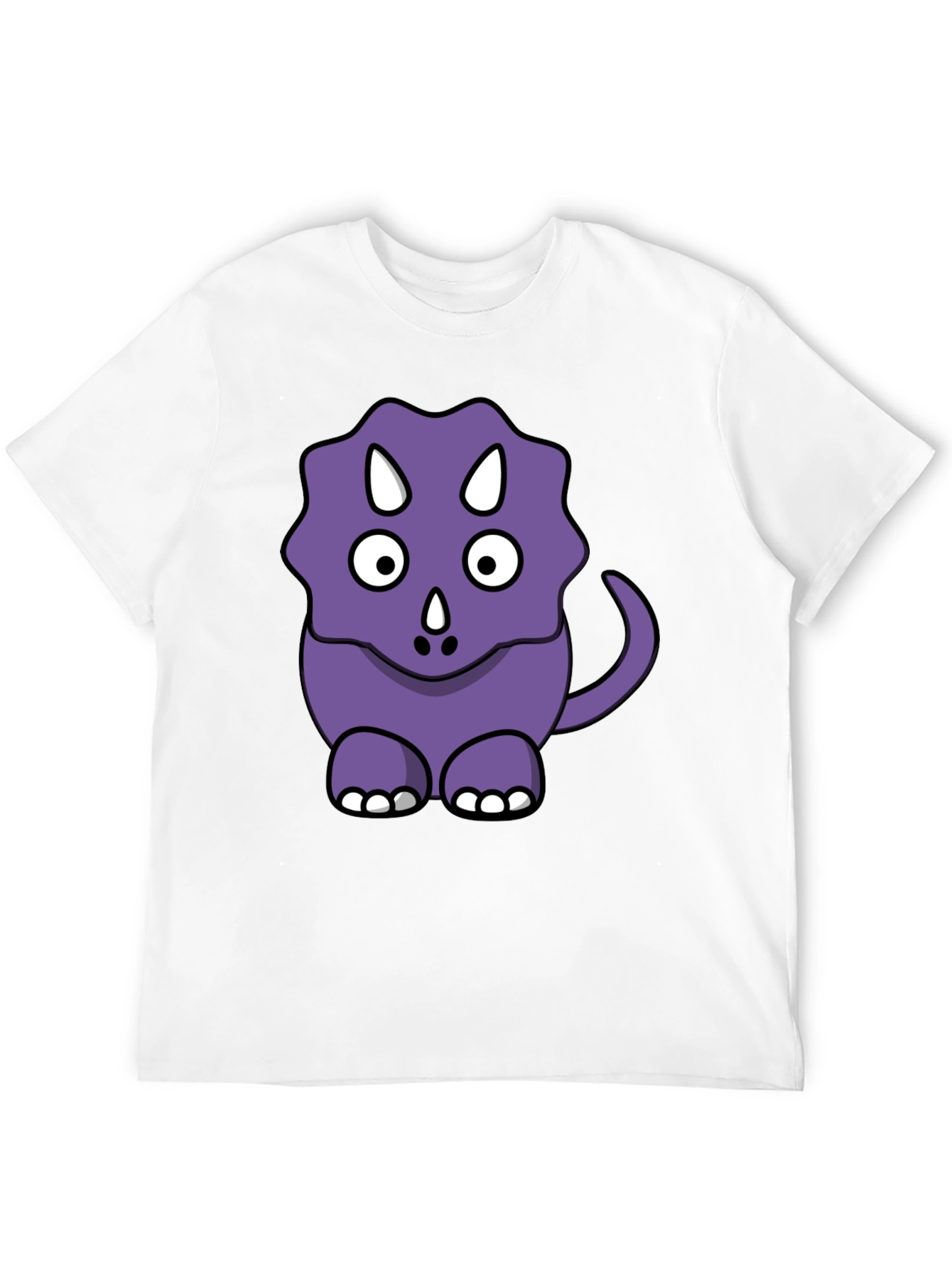 Cute Purple Cartoon Dinosaur T-Shirt
