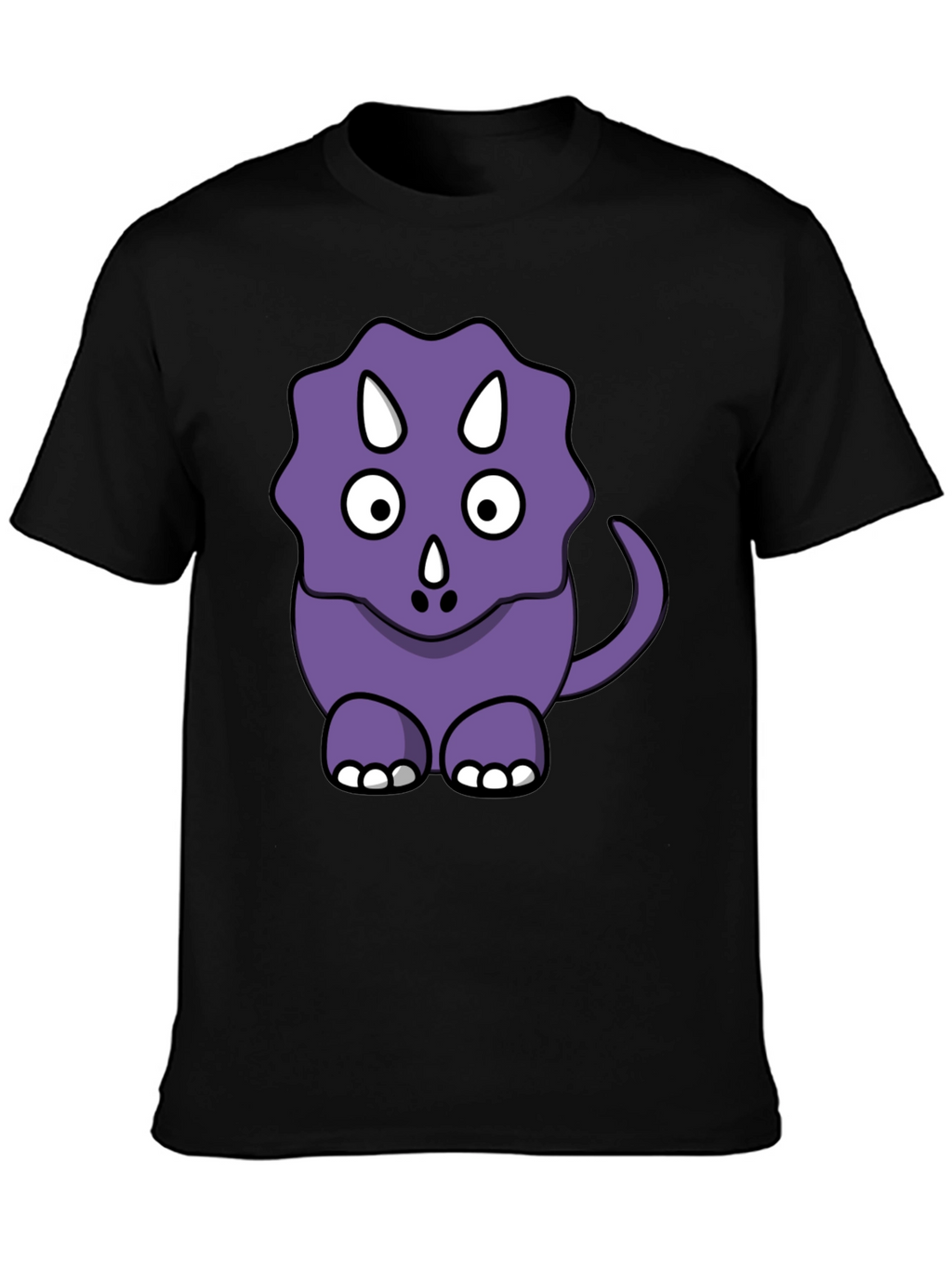 Cute Purple Cartoon Dinosaur T-Shirt