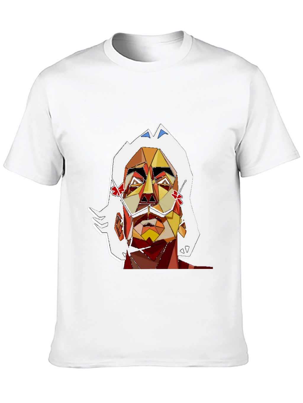 Abstract Art Mans Graphic Tee - Black