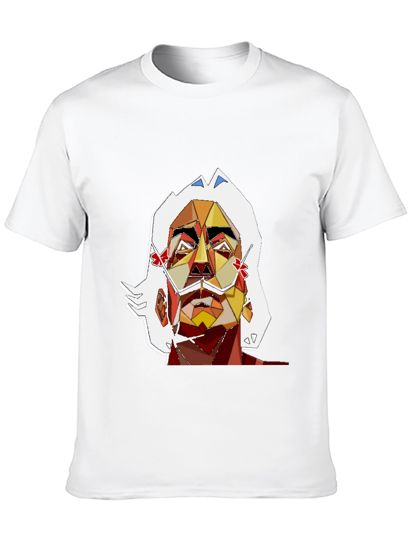 Abstract Art Mans Graphic Tee - Black