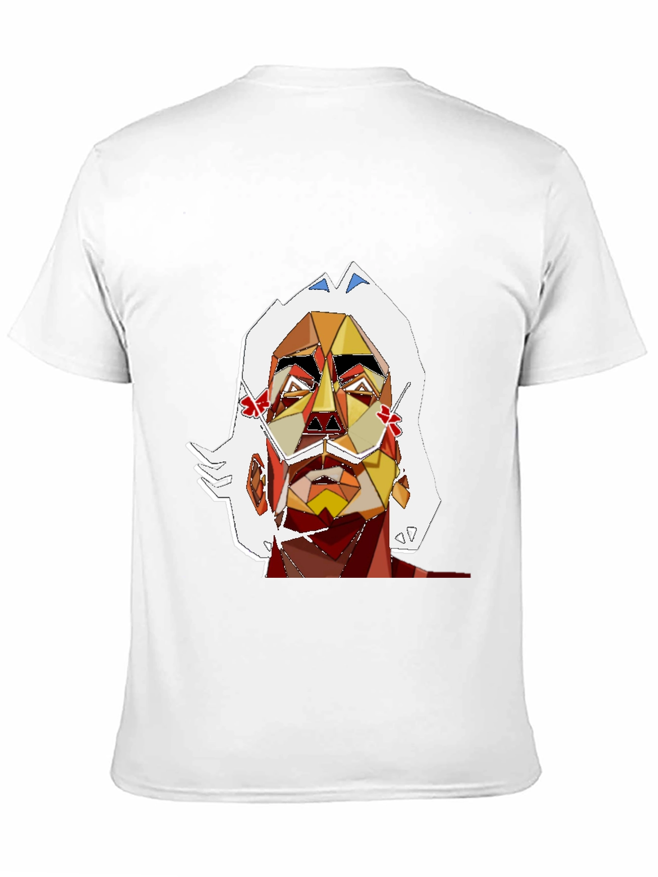 Abstract Art Mans Graphic Tee - Black