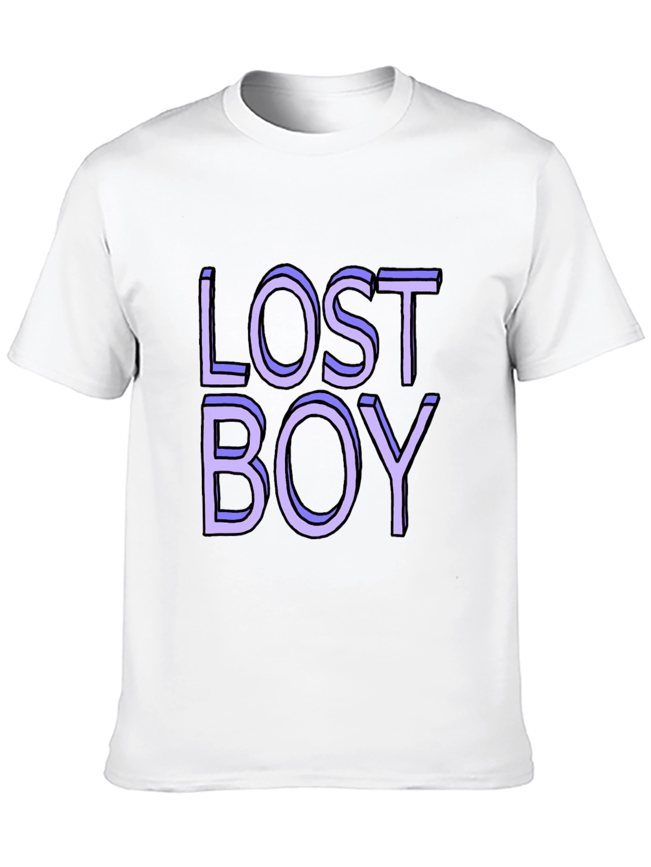 Lost Boy Graphic Tee - Classic Black Cotton Blend