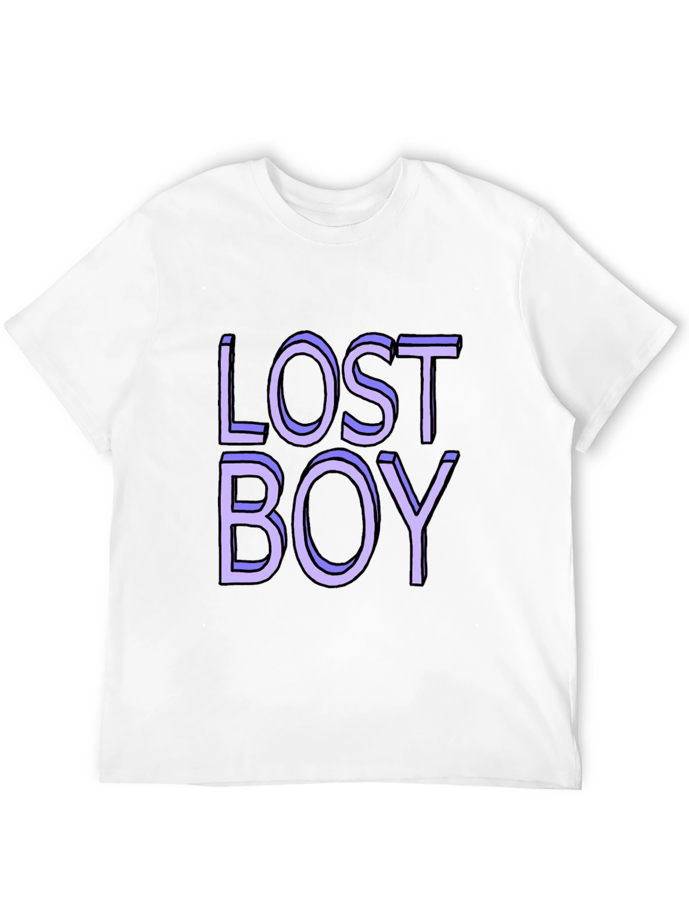 Lost Boy Graphic Tee - Classic Black Cotton Blend
