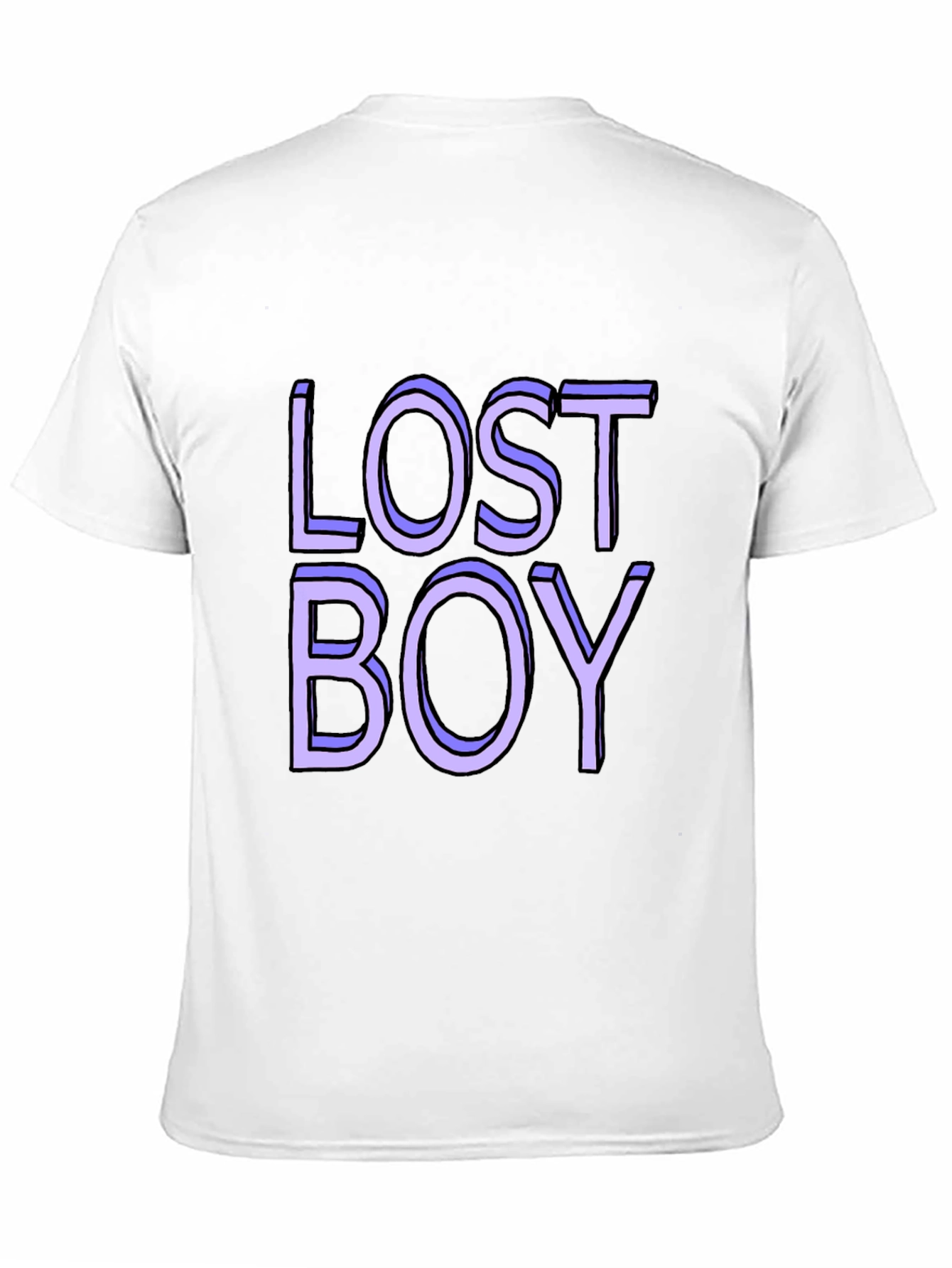 Lost Boy Graphic Tee - Classic Black Cotton Blend