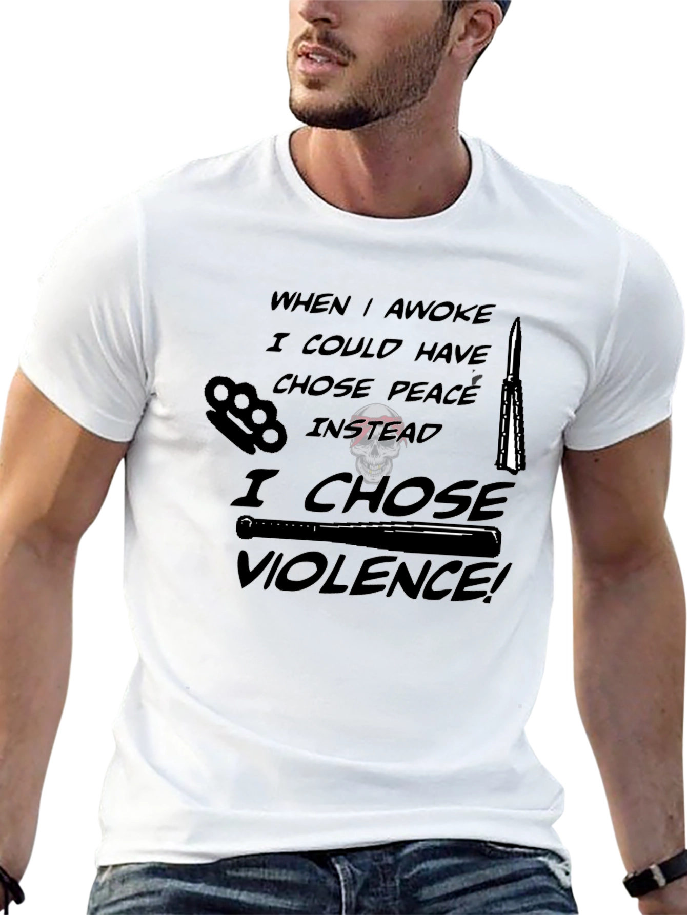 Violence Tee: I Chose Violence! Graphic T-Shirt