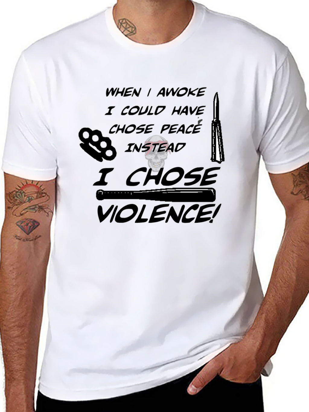 Violence Tee: I Chose Violence! Graphic T-Shirt