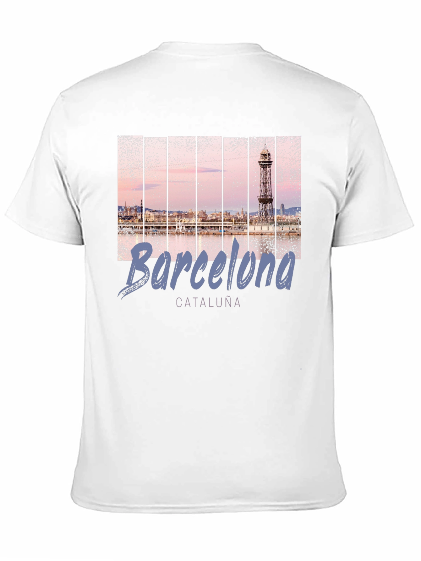 Barcelona Landmark T-Shirt - Mens Black Tee
