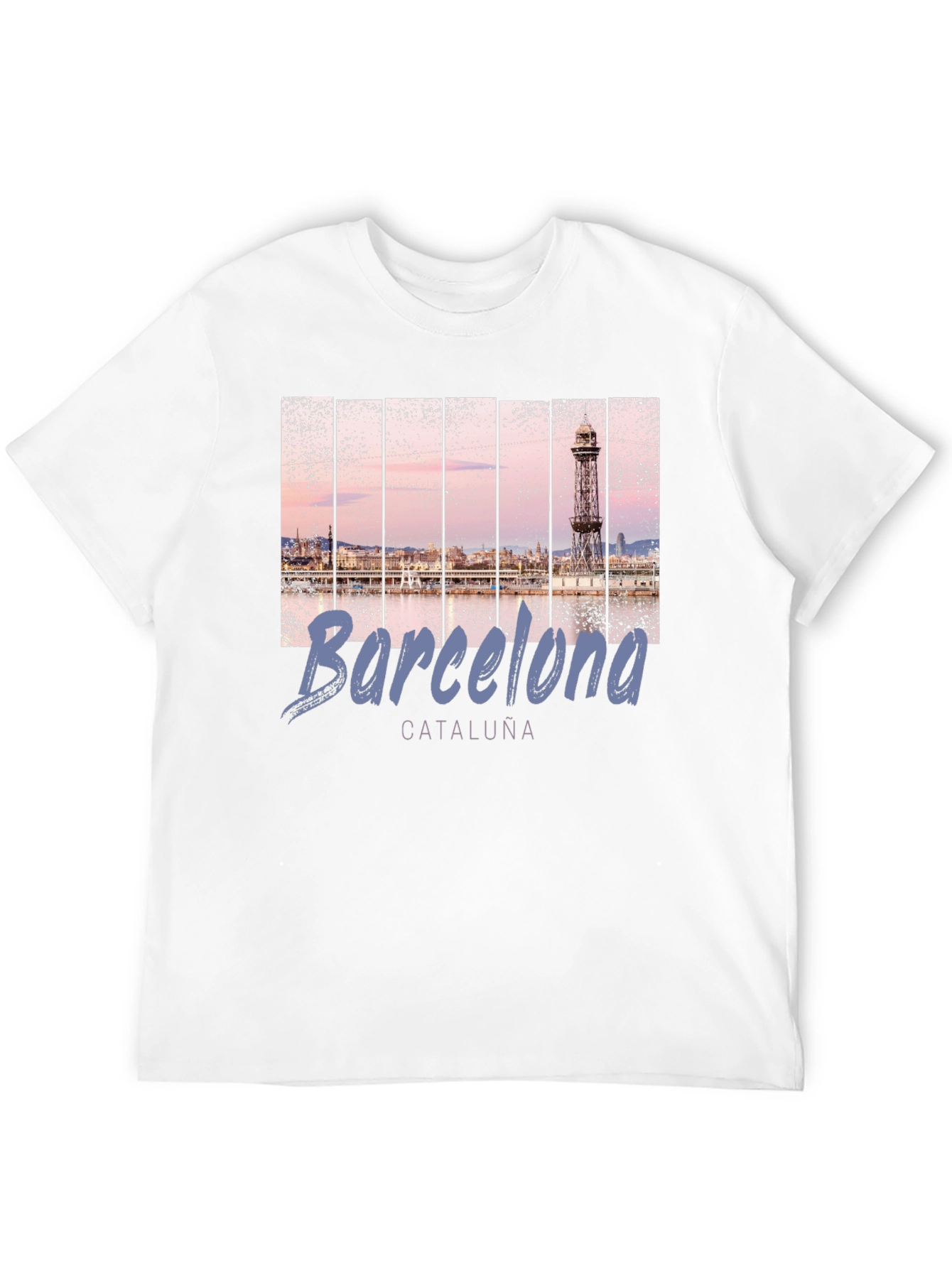 Barcelona Landmark T-Shirt - Mens Black Tee
