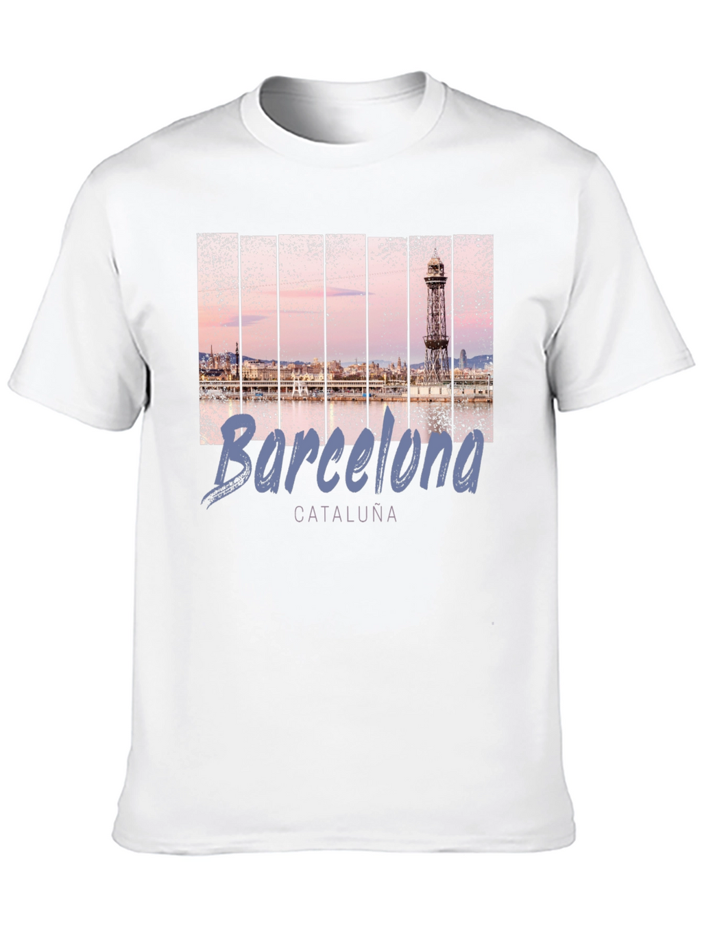 Barcelona Landmark T-Shirt - Mens Black Tee