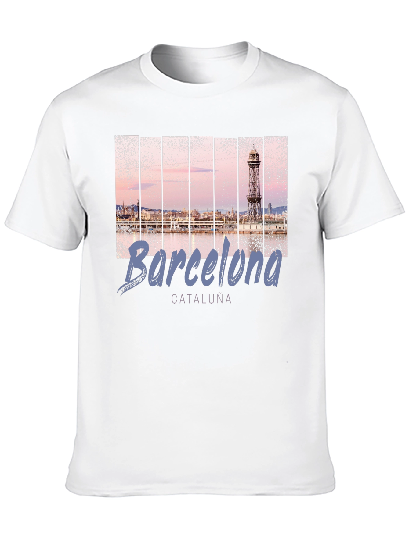 Barcelona Landmark T-Shirt - Mens Black Tee