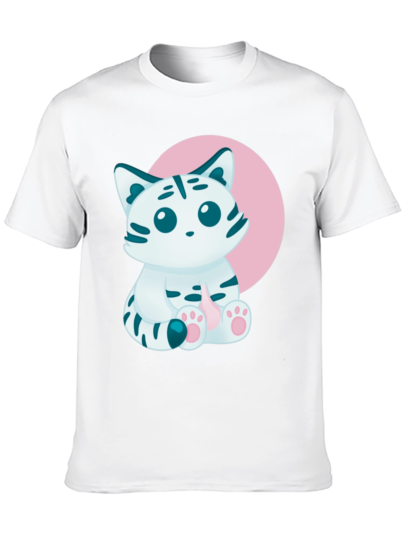 Cute Kitten Graphic Tee - Soft Cotton Blend