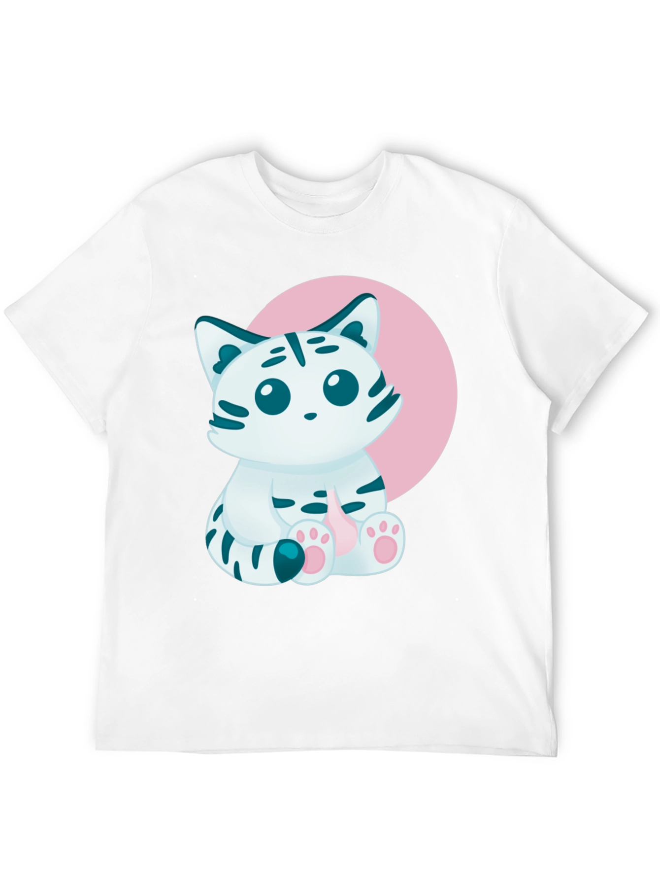 Cute Kitten Graphic Tee - Soft Cotton Blend