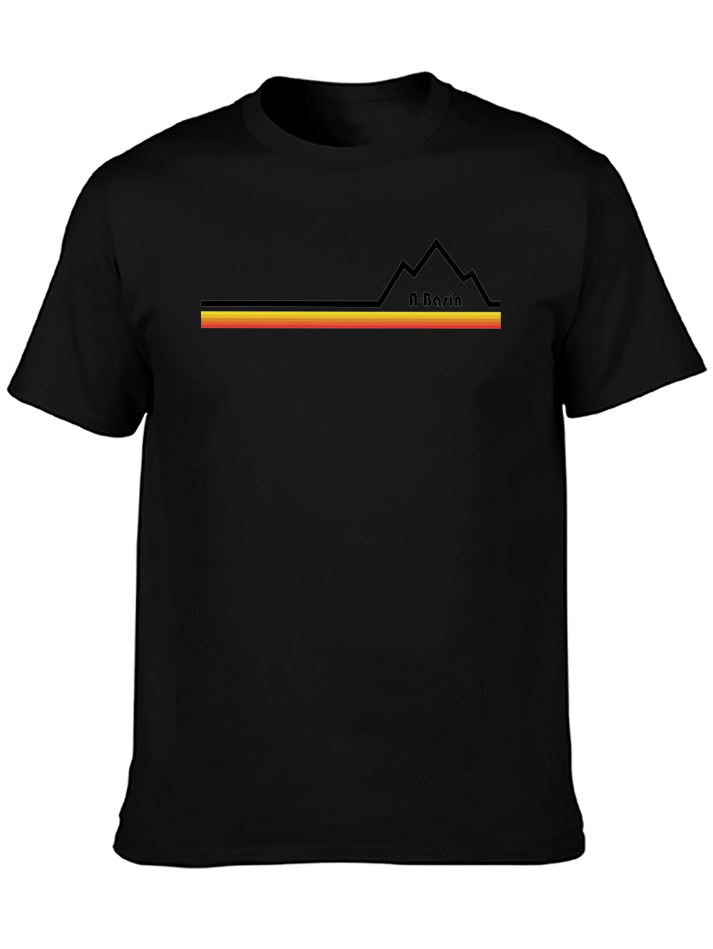 A-Basin Retro Ski T-Shirt - Black