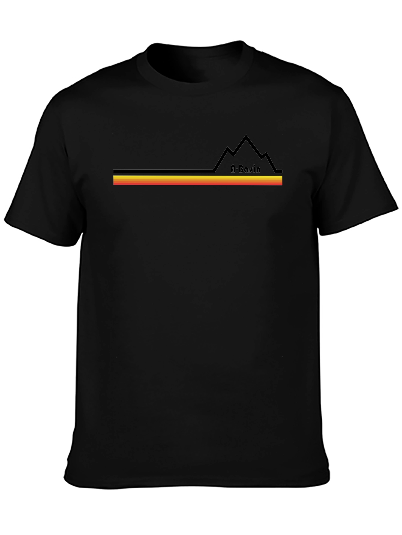 A-Basin Retro Ski T-Shirt - Black