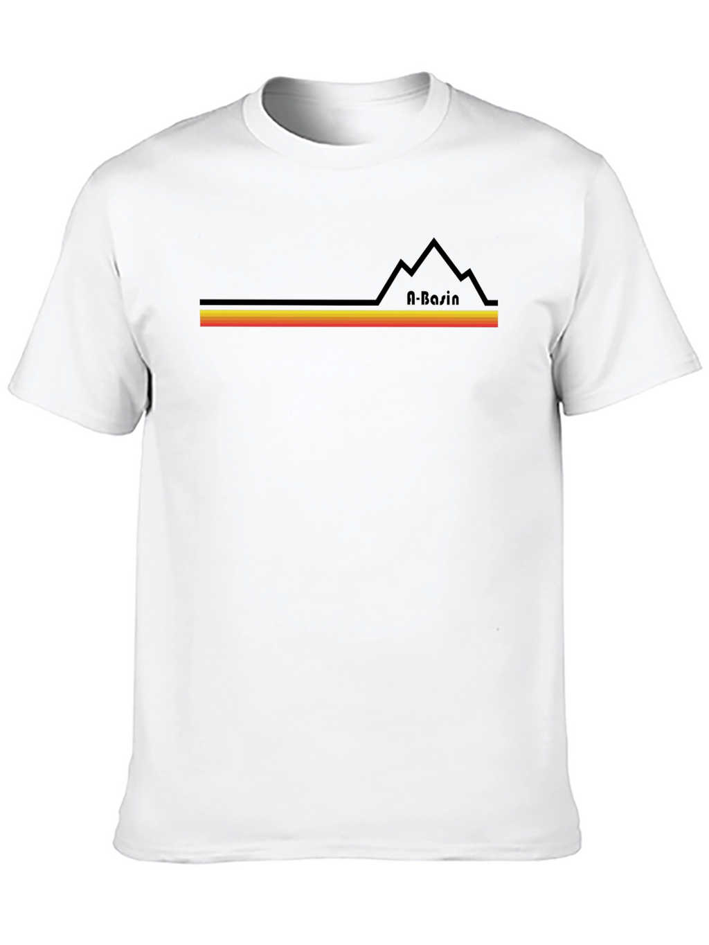A-Basin Retro Ski T-Shirt - Black