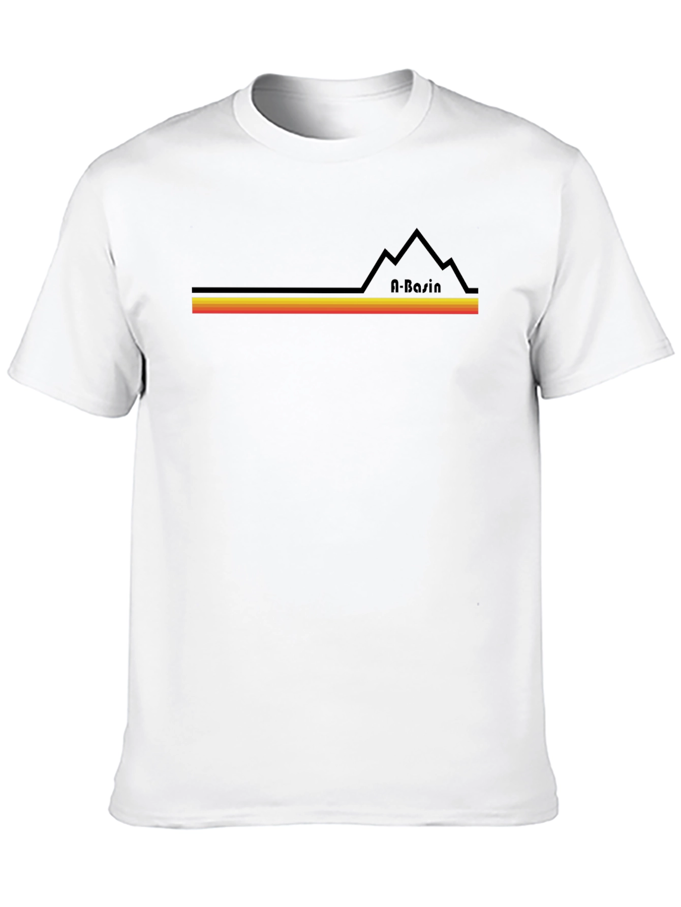 A-Basin Retro Ski T-Shirt - Black