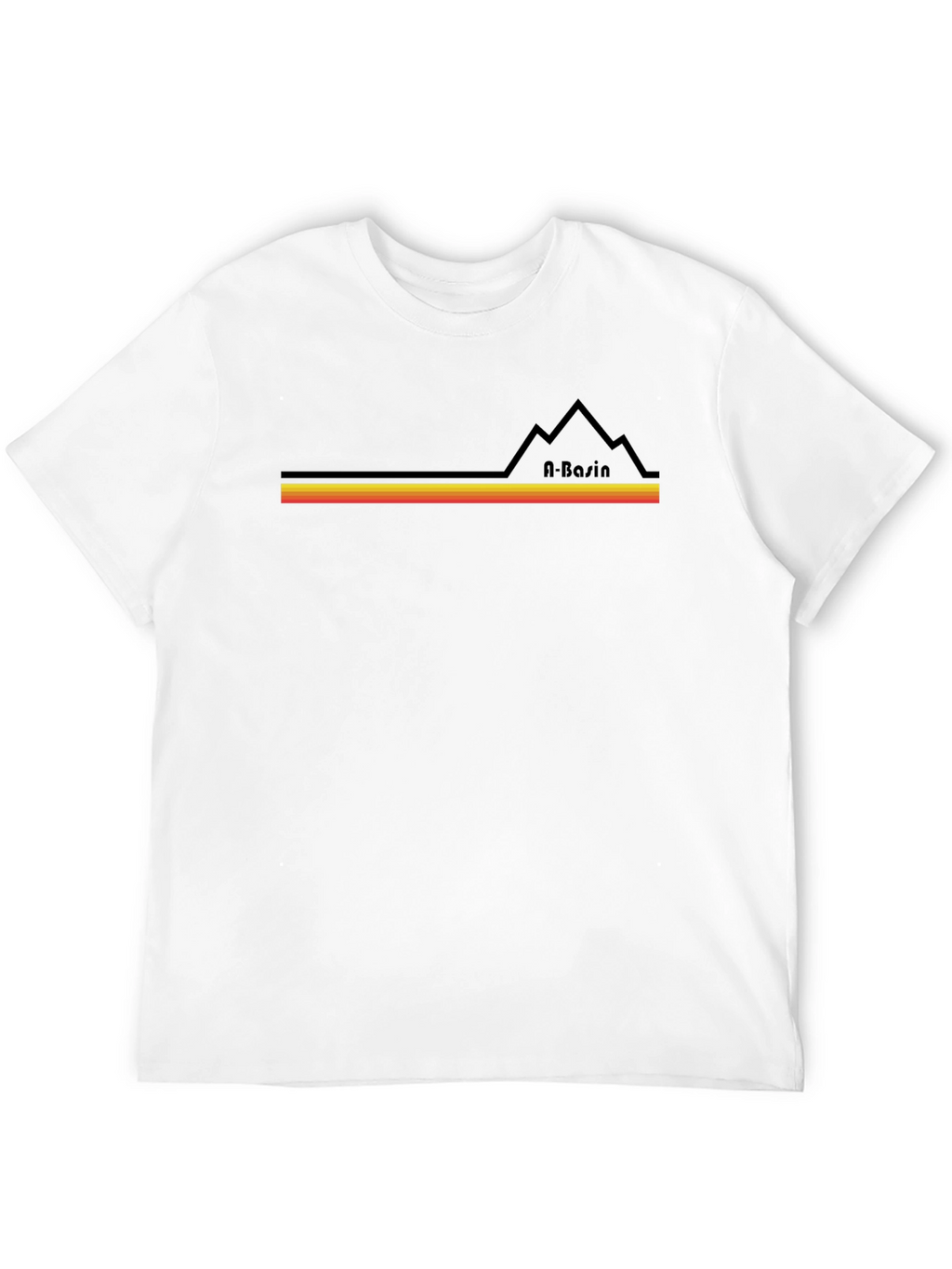 A-Basin Retro Ski T-Shirt - Black