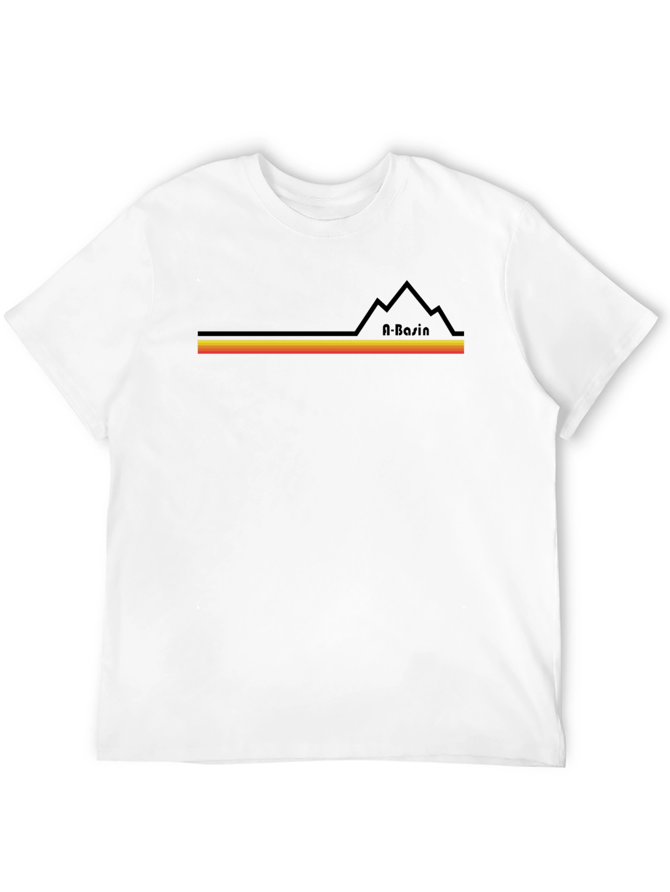 A-Basin Retro Ski T-Shirt - Black