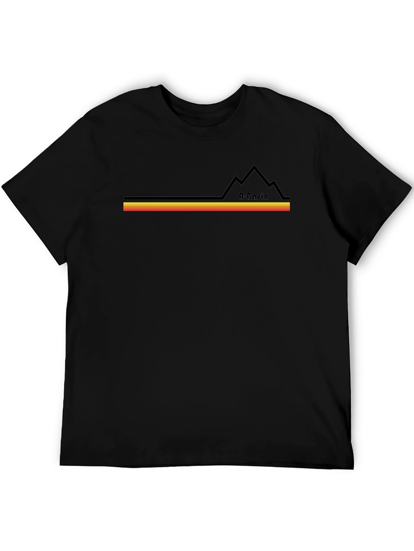 A-Basin Retro Ski T-Shirt - Black