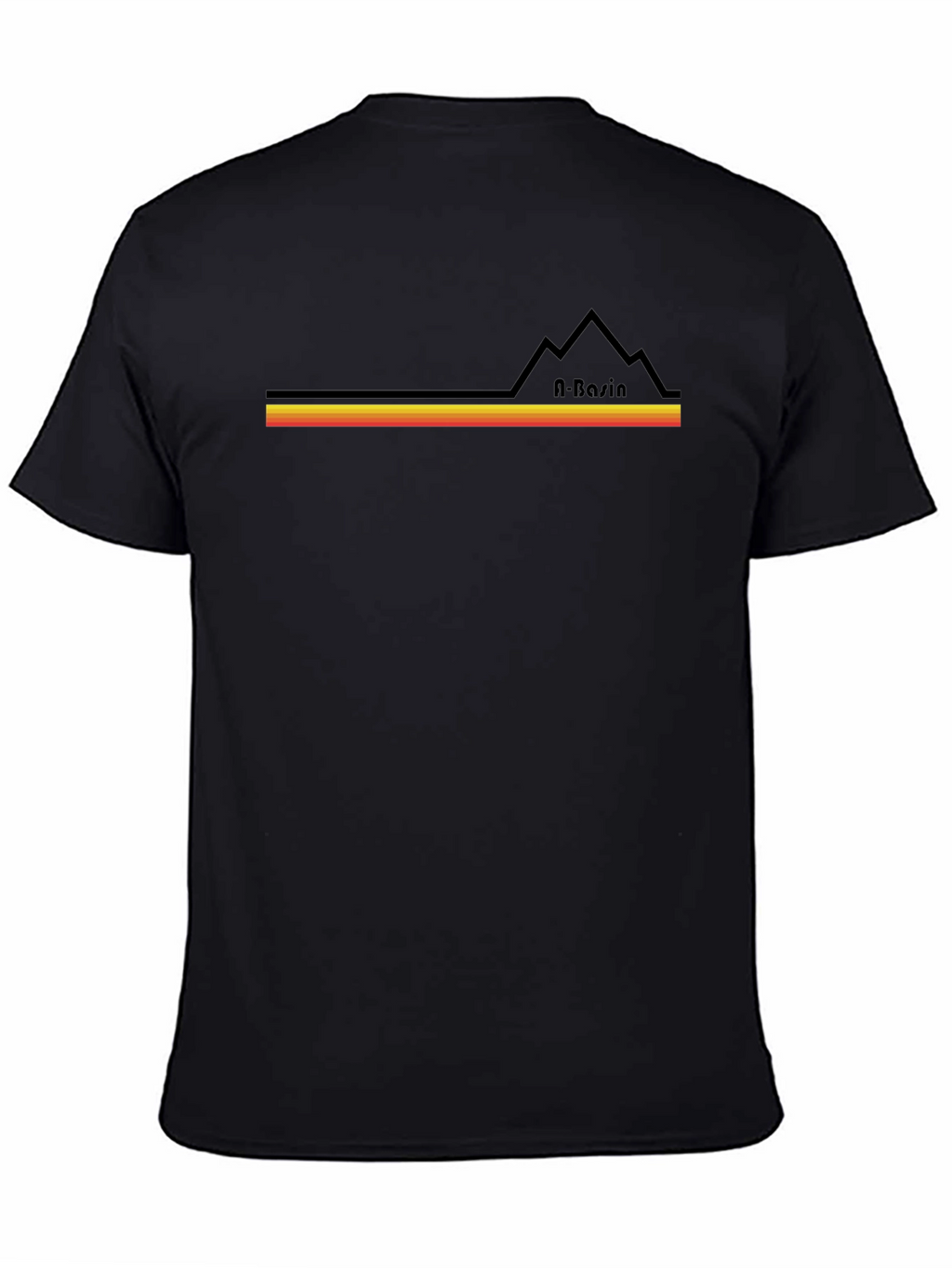 A-Basin Retro Ski T-Shirt - Black