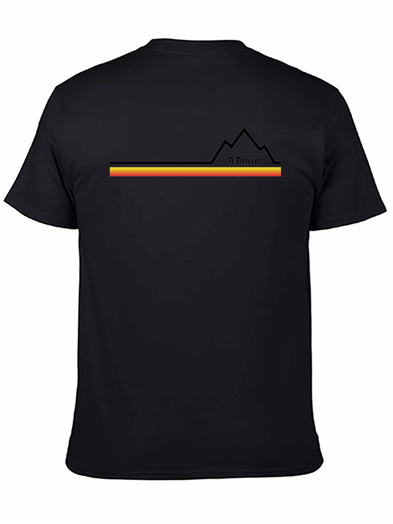 A-Basin Retro Ski T-Shirt - Black
