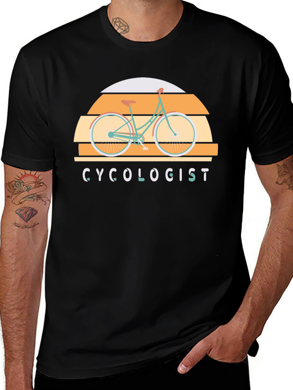 Cyclogist T-Shirt - Retro Bicycle Design