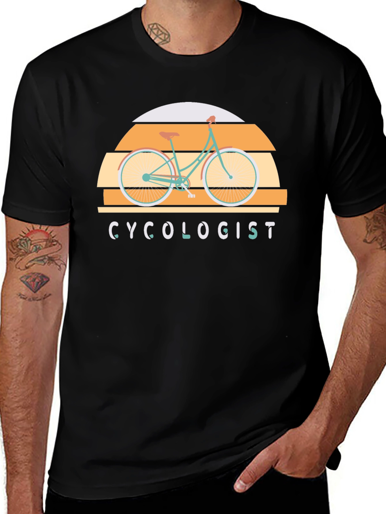 Cyclogist T-Shirt - Retro Bicycle Design