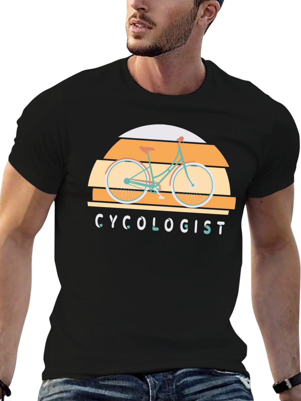 Cyclogist T-Shirt - Retro Bicycle Design