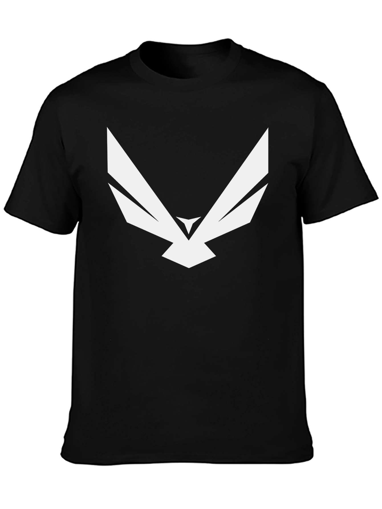 Abstract Eagle Graphic Tee - Modern Black T-Shirt