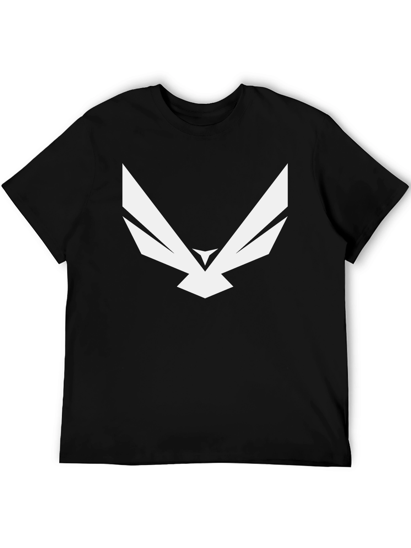 Abstract Eagle Graphic Tee - Modern Black T-Shirt