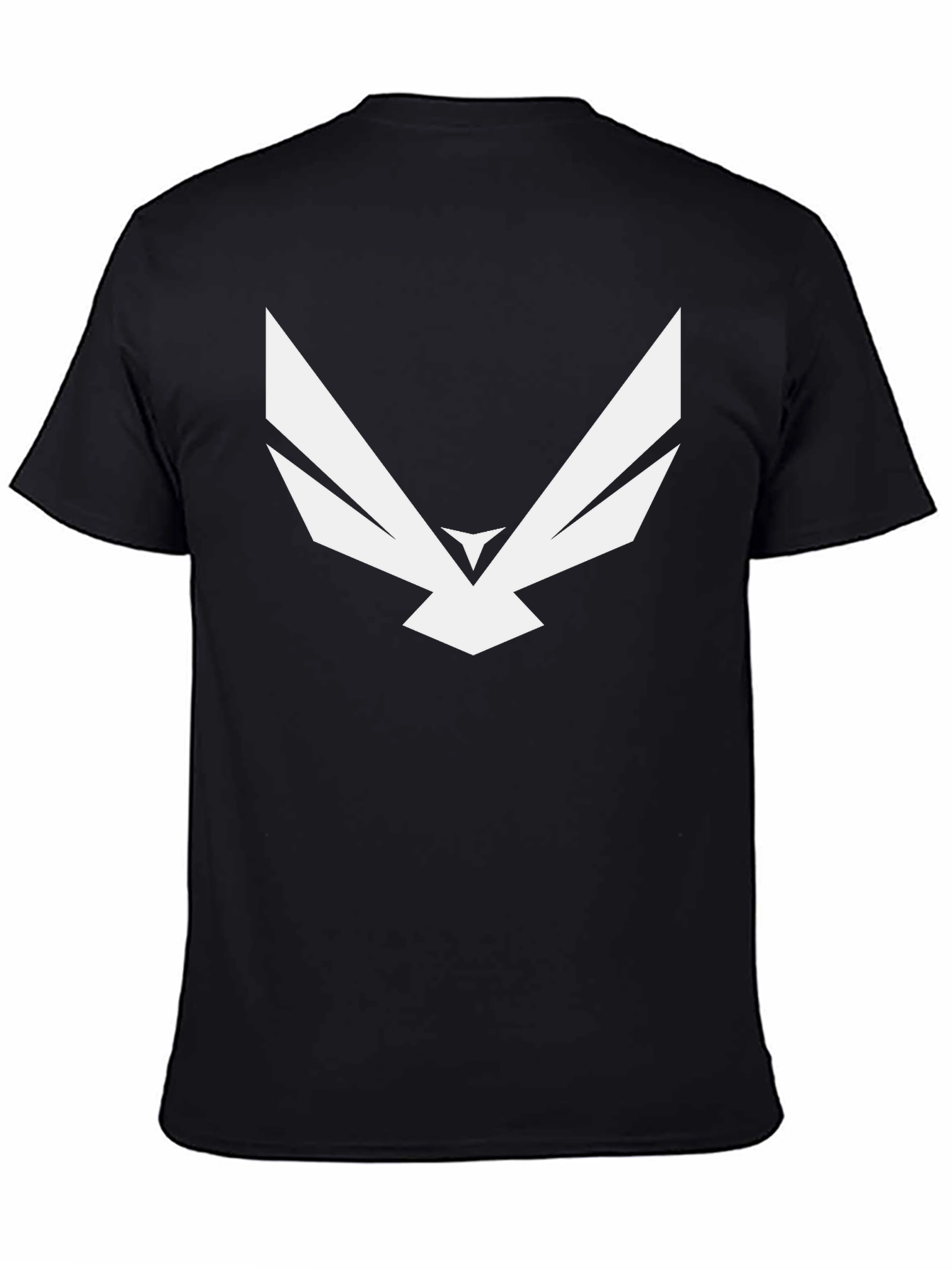Abstract Eagle Graphic Tee - Modern Black T-Shirt