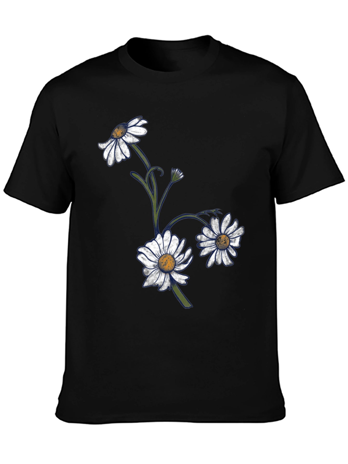 Daisy Graphic T-Shirt - Classic Black Tee