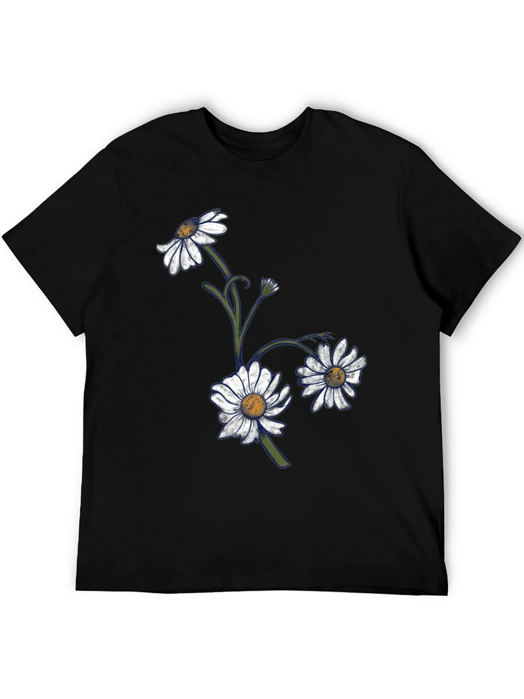 Daisy Graphic T-Shirt - Classic Black Tee
