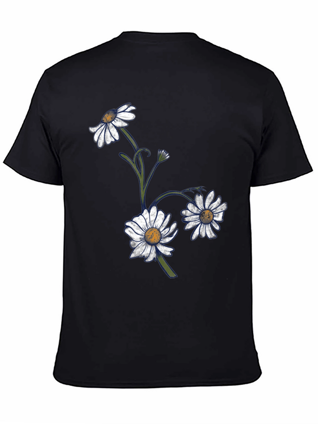 Daisy Graphic T-Shirt - Classic Black Tee
