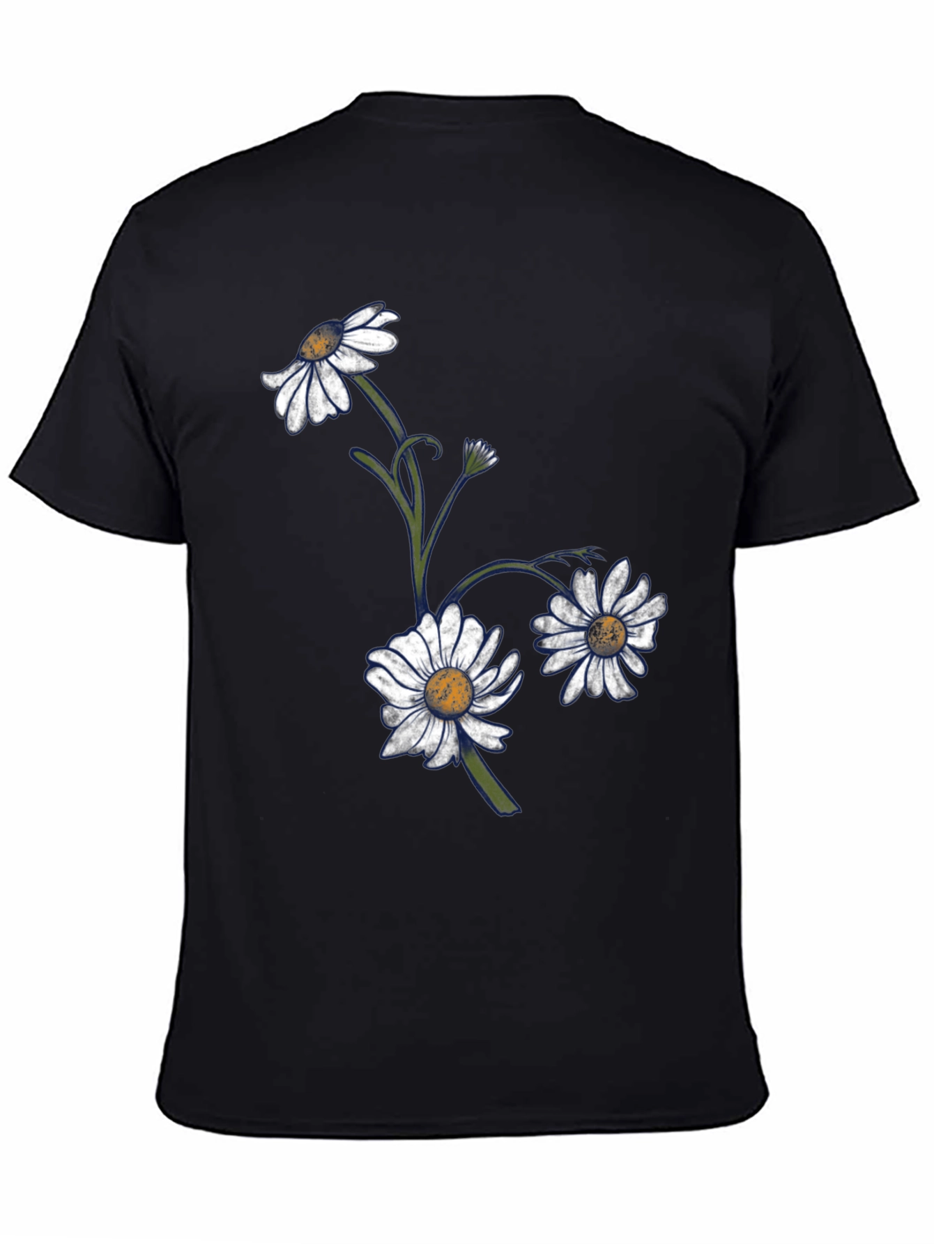 Daisy Graphic T-Shirt - Classic Black Tee