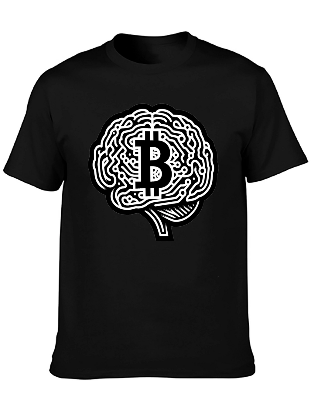Bitcoin Brain T-Shirt - Crypto Mind